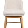 Amesbury stol ljusbeige tyg/ekben