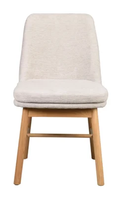 Amesbury stol ljusbeige tyg/ekben