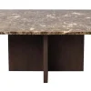 BROOKSVILLE SOFFBORD KVADRATISKT BRUN MARMOR