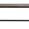 Carradale matbord 220 brun ek/A-ben svart met