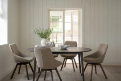 Filippa matbord ovalt 170/210 ek mörkbrun
