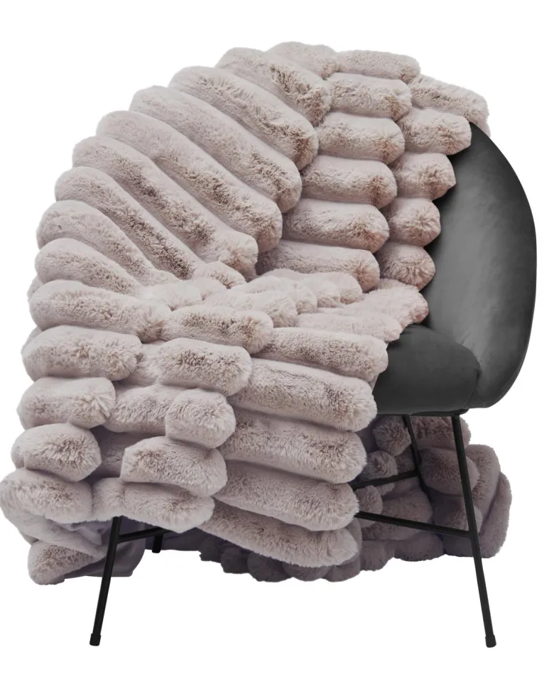 Liny Blanket L - Taupe Pläd