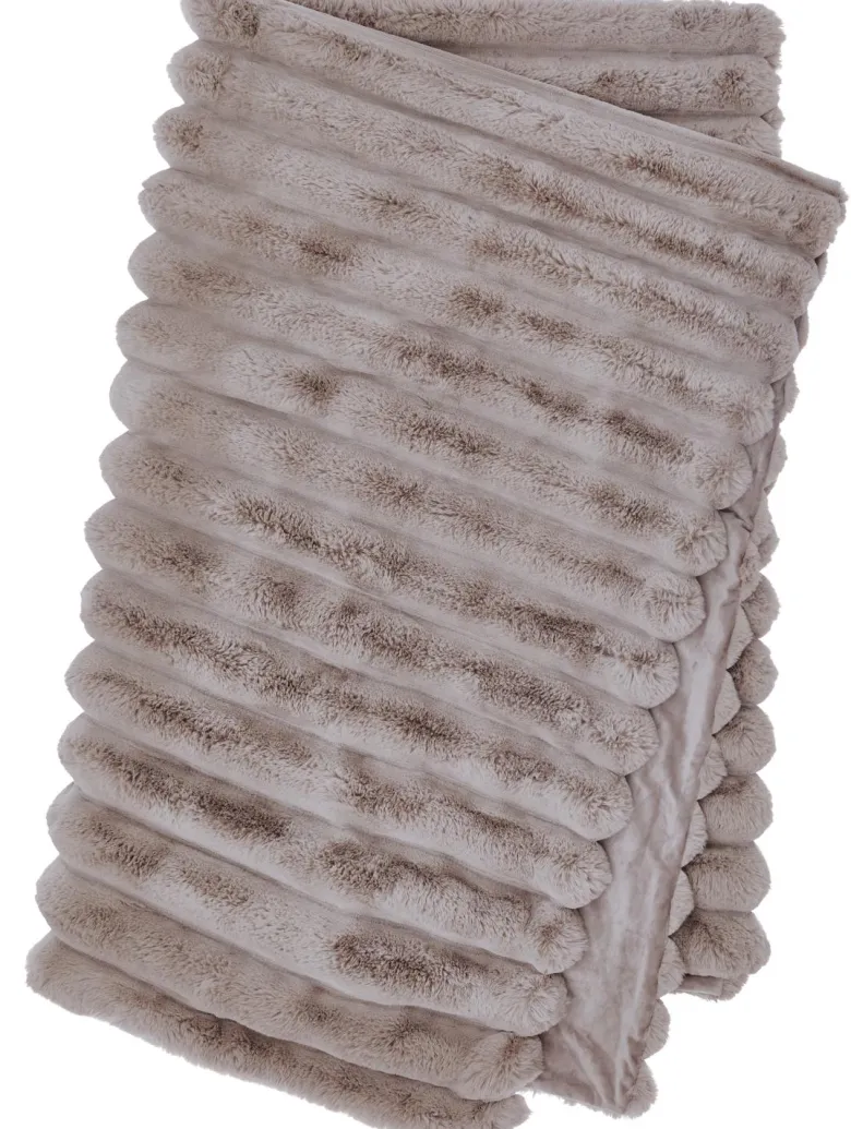Liny Blanket L - Taupe Pläd