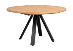 Maddock matbord Ø135 ek/svart metall