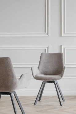 NORWELL KARMSTOL BEIGE/SVART