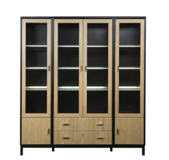 Regal Wood Svart Ek 164 Vitrin