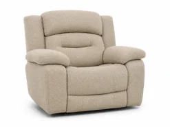 Roma reclinersoffa - Tyg Mörkgrå & Beige