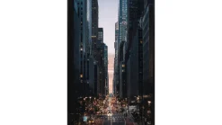 Tavla In the City,80x120, glas m ram