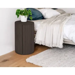 Tonga Sängbord / Sidobord – Mörkbrun