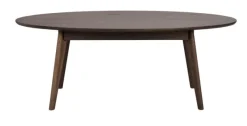 Yumi soffbord ovalt 130x65 brun ek